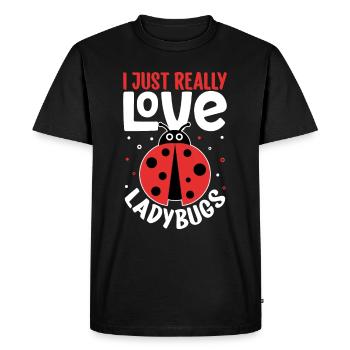 Coccinelle Coccinelle Entomologie Insectes - T-shirt Premium bio Homme - noir - Devant - Nico (187cm)