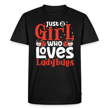 Coccinelle Coccinelle Entomologie Insectes - T-shirt Premium bio Homme - noir - Devant - Nico (187cm)