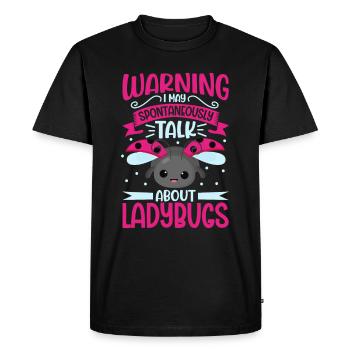 Coccinelle Coccinelle Entomologie Insectes - T-shirt Premium bio Homme - noir - Devant - Nico (187cm)