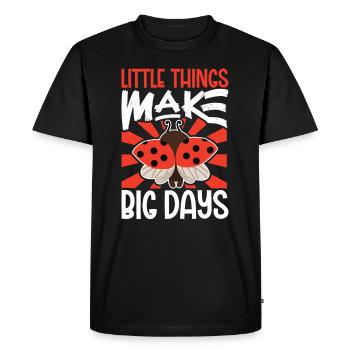 Coccinelle Coccinelle Entomologie Insectes - T-shirt Premium bio Homme - noir - Devant - Nico (187cm)