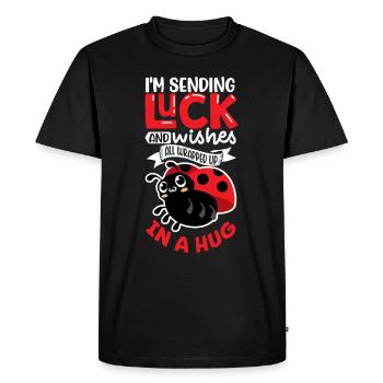 Coccinelle Coccinelle Entomologie Insectes - T-shirt Premium bio Homme - noir - Devant - Nico (187cm)