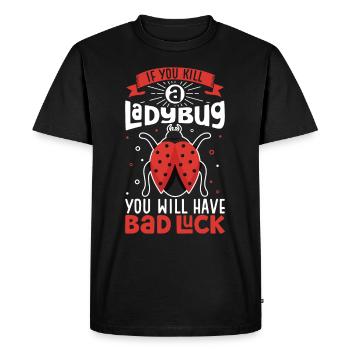 Coccinelle Coccinelle Entomologie Insectes - T-shirt Premium bio Homme - noir - Devant - Nico (187cm)