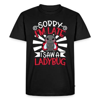 Coccinelle Coccinelle Entomologie Insectes - T-shirt Premium bio Homme - noir - Devant - Nico (187cm)