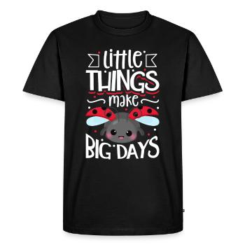 Coccinelle Coccinelle Entomologie Insectes - T-shirt Premium bio Homme - noir - Devant - Nico (187cm)