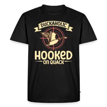 Duck Hunt Duck Hunter Bird Hunting Duck Hunting - Men's Premium Organic T-Shirt - black - Front - Nico (187cm)