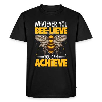 Honey bee beekeeping beekeeper honey bee apiary - Men's Premium Organic T-Shirt - black - Front - Nico (187cm)