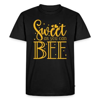Honey bee beekeeping beekeeper honey bee apiary - Men's Premium Organic T-Shirt - black - Front - Nico (187cm)