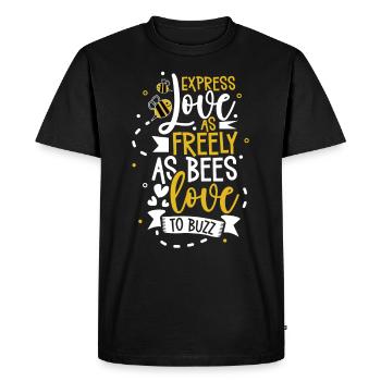 Honey bee beekeeping beekeeper honey bee apiary - Men's Premium Organic T-Shirt - black - Front - Nico (187cm)