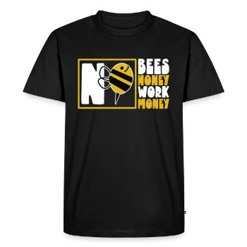 Honey bee beekeeping beekeeper honey bee apiary - Men's Premium Organic T-Shirt - black - Front - Nico (187cm)