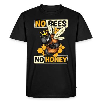 Honey bee beekeeping beekeeper honey bee apiary - Men's Premium Organic T-Shirt - black - Front - Nico (187cm)