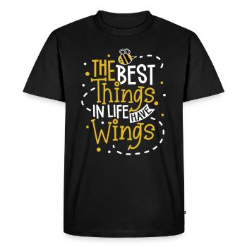 Honey bee beekeeping beekeeper honey bee apiary - Men's Premium Organic T-Shirt - black - Front - Nico (187cm)
