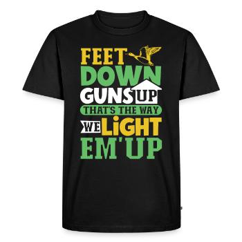 Duck Hunt Duck Hunter Bird Hunting Duck Hunting - Men's Premium Organic T-Shirt - black - Front - Nico (187cm)