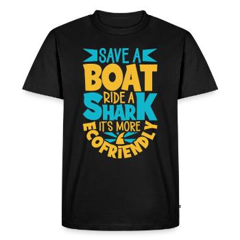 Shark Ocean Predator Plongée sous-marine - T-shirt Premium bio Homme - noir - Devant - Nico (187cm)