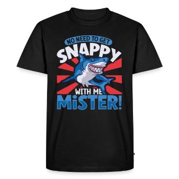 Shark Ocean Predator Plongée sous-marine - T-shirt Premium bio Homme - noir - Devant - Nico (187cm)