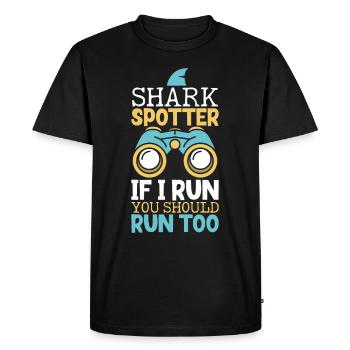 Shark Ocean Predator Plongée sous-marine - T-shirt Premium bio Homme - noir - Devant - Nico (187cm)