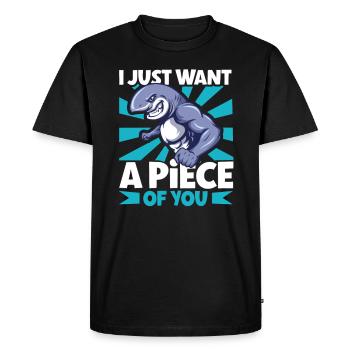Shark Ocean Predator Plongée sous-marine - T-shirt Premium bio Homme - noir - Devant - Nico (187cm)