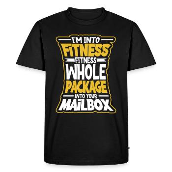 Commis des postes Postlady Postman Post Office - T-shirt Premium bio Homme - noir - Devant - Nico (187cm)