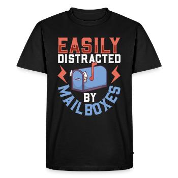 Commis des postes Postlady Postman Post Office - T-shirt Premium bio Homme - noir - Devant - Nico (187cm)