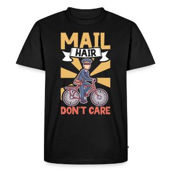 Commis des postes Postlady Postman Post Office - T-shirt Premium bio Homme - noir - Devant - Nico (187cm)