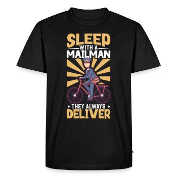 Commis des postes Postlady Postman Post Office - T-shirt Premium bio Homme - noir - Devant - Nico (187cm)