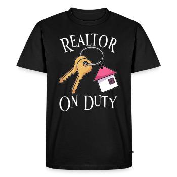 Real Estate Agent Realtor Home Closing Investor - Men's Premium Organic T-Shirt - black - Front - Nico (187cm)