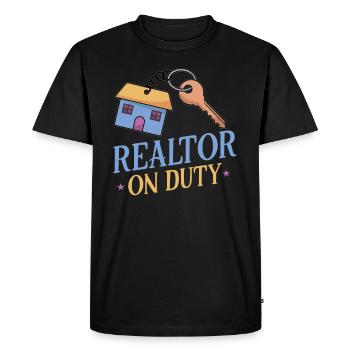 Real Estate Agent Realtor Home Closing Investor - Men's Premium Organic T-Shirt - black - Front - Nico (187cm)