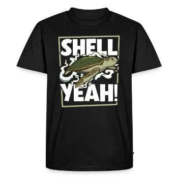 Boxer Boxing Turtle Turtles Sea Ocean Reptile - T-shirt Premium bio Homme - noir - Devant - Nico (187cm)