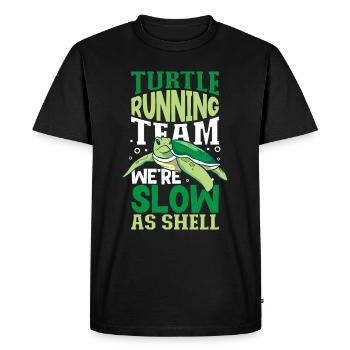 Boxer Boxing Turtle Turtles Sea Ocean Reptile - T-shirt Premium bio Homme - noir - Devant - Nico (187cm)