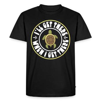 Boxer Boxing Turtle Turtles Sea Ocean Reptile - T-shirt Premium bio Homme - noir - Devant - Nico (187cm)