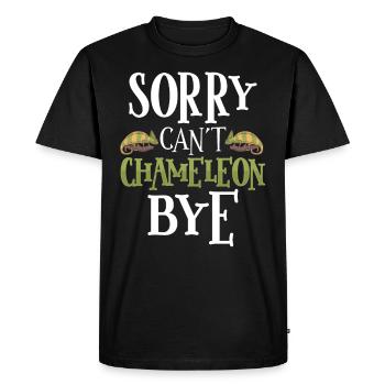 Caméléon Reptile Propriétaire Lézard Reptile Animal de compagnie - T-shirt Premium bio Homme - noir - Devant - Nico (187cm)