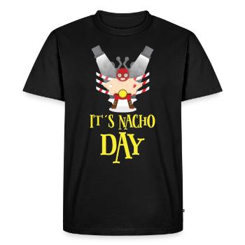 Lutte mexicaine Lucha Wrestling Masque taille M/L - T-shirt Premium bio Homme - noir - Devant - Nico (187cm)