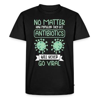 Drôle de pharmacien-pharmacie-technicien-pharmacien pharmacie - T-shirt Premium bio Homme - noir - Devant - Nico (187cm)