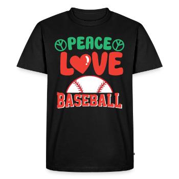 Cartes de baseball Joueur de baseball Cadeau de fan de baseball - T-shirt Premium bio Homme - noir - Devant - Nico (187cm)