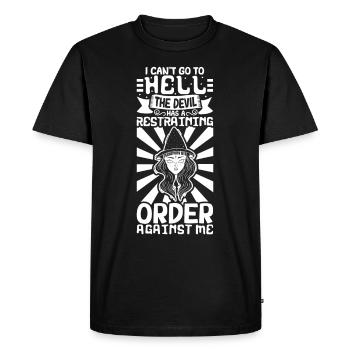 Sorcière Occulte Gothique Sombre Satanique Impie - T-shirt Premium bio Homme - noir - Devant - Nico (187cm)