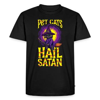 Sorcière Occulte Gothique Sombre Satanique Impie - T-shirt Premium bio Homme - noir - Devant - Nico (187cm)