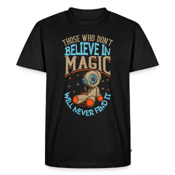 Sorcière Occulte Gothique Sombre Satanique Impie - T-shirt Premium bio Homme - noir - Devant - Nico (187cm)