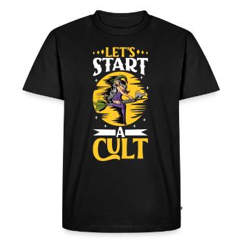 Sorcière Occulte Gothique Sombre Satanique Impie - T-shirt Premium bio Homme - noir - Devant - Nico (187cm)