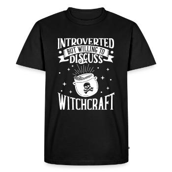 Sorcière Occulte Gothique Sombre Satanique Impie - T-shirt Premium bio Homme - noir - Devant - Nico (187cm)