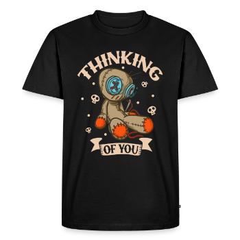 Sorcière Occulte Gothique Sombre Satanique Impie - T-shirt Premium bio Homme - noir - Devant - Nico (187cm)