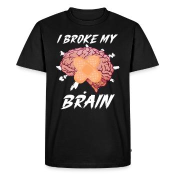 Cadeau de sensibilisation à la chirurgie cérébrale - T-shirt Premium bio Homme - noir - Devant - Nico (187cm)