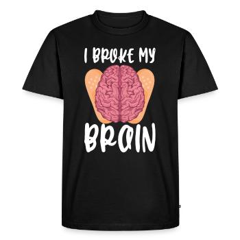 Brain Surgery Joke Brain Surgery Awareness Gift - Men's Premium Organic T-Shirt - black - Front - Nico (187cm)