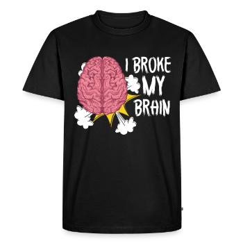 Cadeau de sensibilisation à la chirurgie cérébrale - T-shirt Premium bio Homme - noir - Devant - Nico (187cm)
