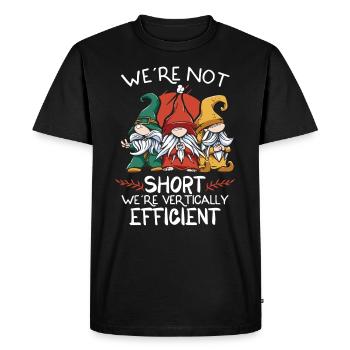 Garden Gnomes Gnome Lover Funny Gnome Gardening - Men's Premium Organic T-Shirt - black - Front - Nico (187cm)