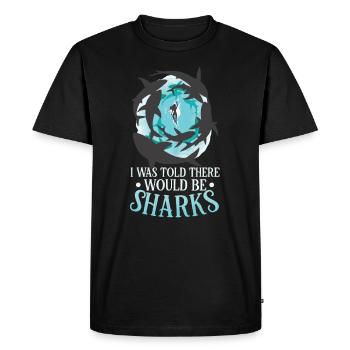 Shark Ocean Predator Plongée sous-marine - T-shirt Premium bio Homme - noir - Devant - Nico (187cm)