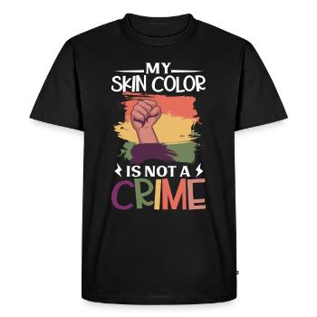Afro Black Girl Pride Afro Girl Afrocentric - Men's Premium Organic T-Shirt - black - Front - Nico (187cm)