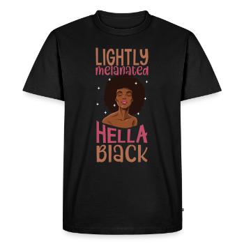 Afro Black Girl Pride Afro Girl Afrocentric - Men's Premium Organic T-Shirt - black - Front - Nico (187cm)