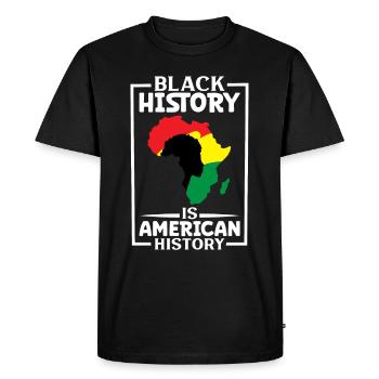 Afro Black Girl Pride Afro Girl Afrocentric - Men's Premium Organic T-Shirt - black - Front - Nico (187cm)
