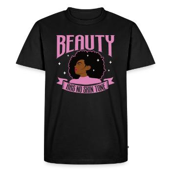 Afro Black Girl Pride Afro Girl Afrocentric - Men's Premium Organic T-Shirt - black - Front - Nico (187cm)