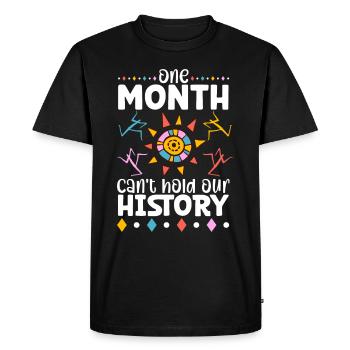 Afro Black Girl Pride Afro Girl Afrocentric - Men's Premium Organic T-Shirt - black - Front - Nico (187cm)
