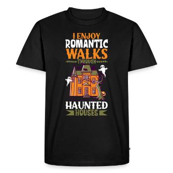 Recherche paranormale Chasseur de fantômes d’Halloween - T-shirt Premium bio Homme - noir - Devant - Nico (187cm)